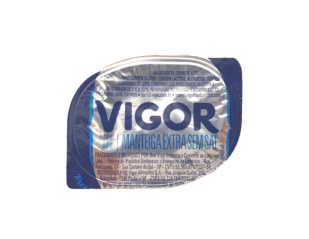 MANTEIGA SACHÊ SEM SAL VIGOR 10 G (CX 192 UN)